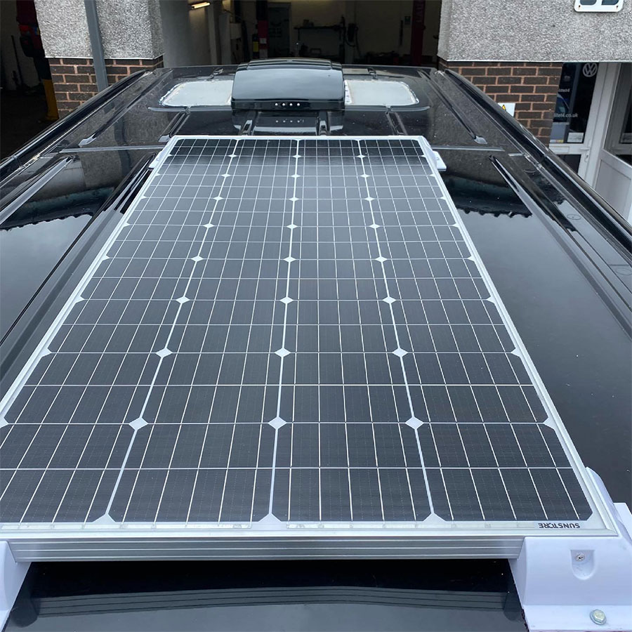 Solar panel on car